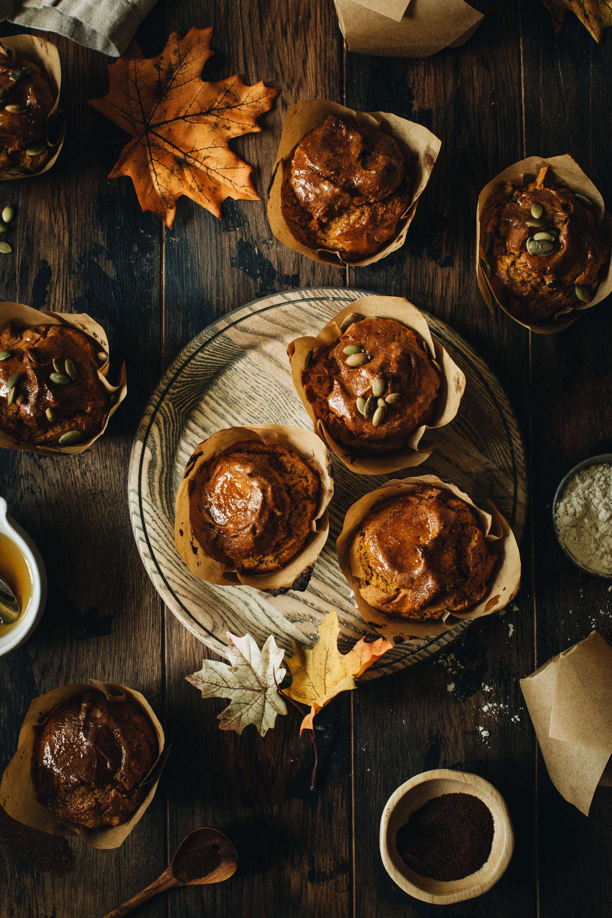 Download Vegan Pumpkin Spice Muffins Background