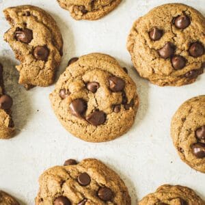 Whole wheat chocolate chip cookies.