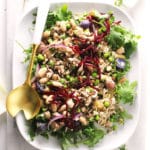 tuna salad on white plate