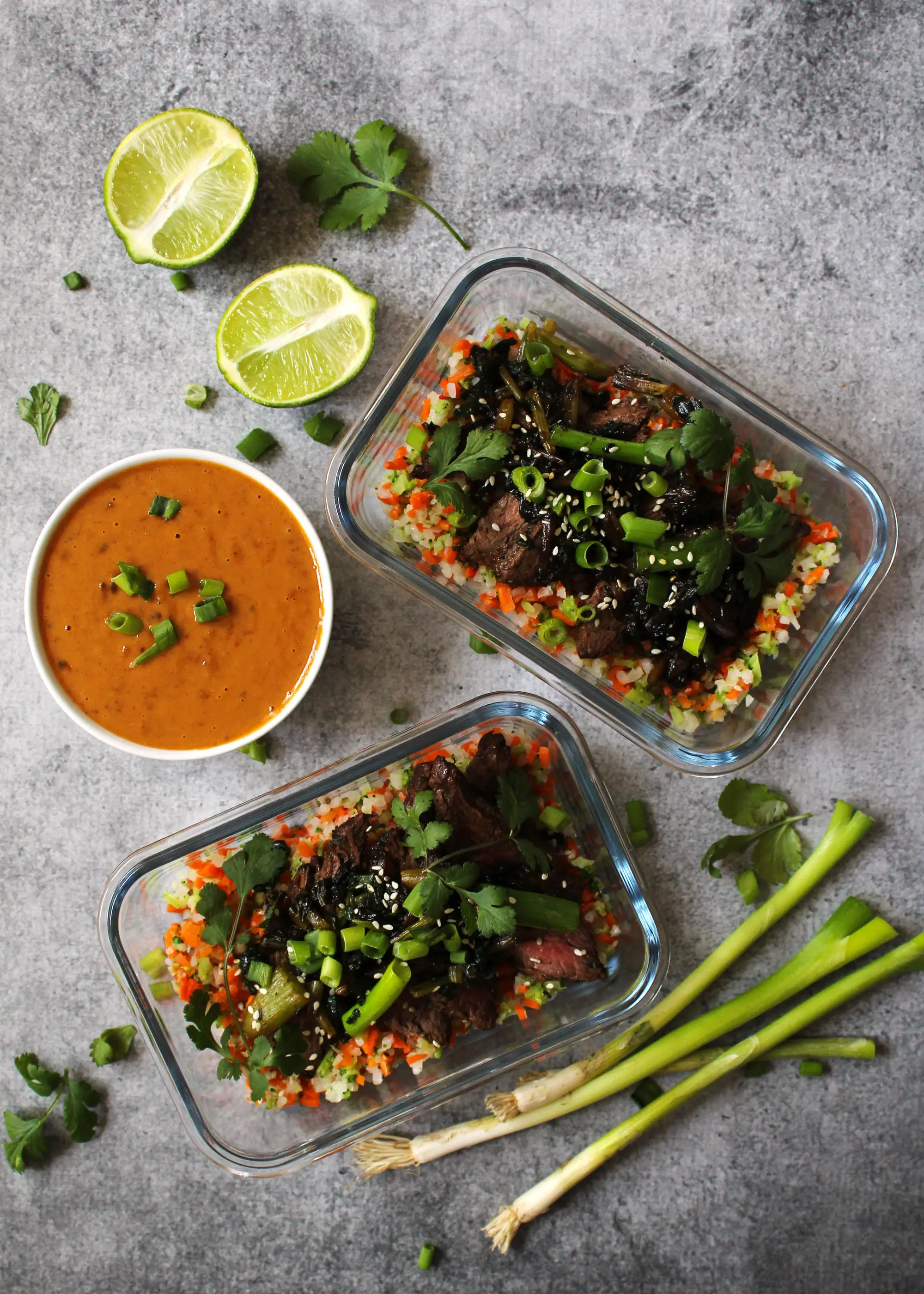 Meal Prep Vietnamese Beef and Riced Veggies