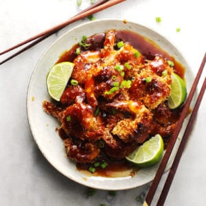 Honey Lime Coconut Baked Shrimp