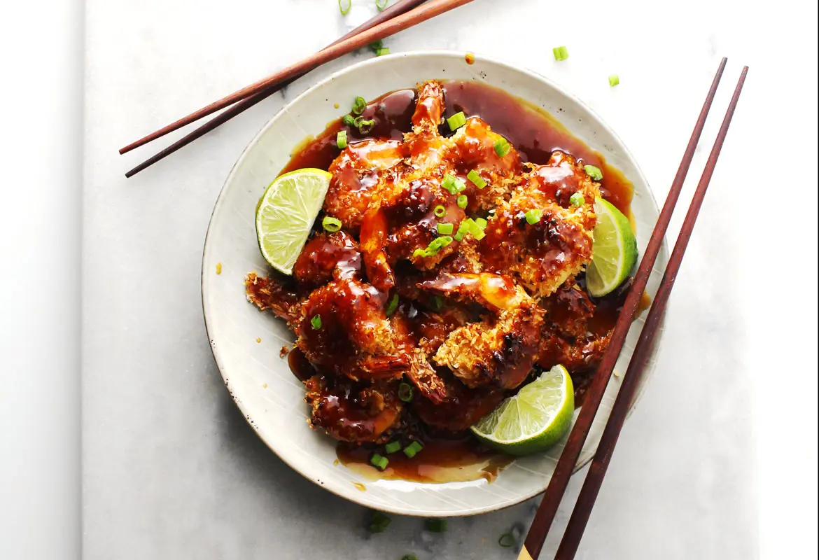 Honey Lime Coconut Baked Shrimp