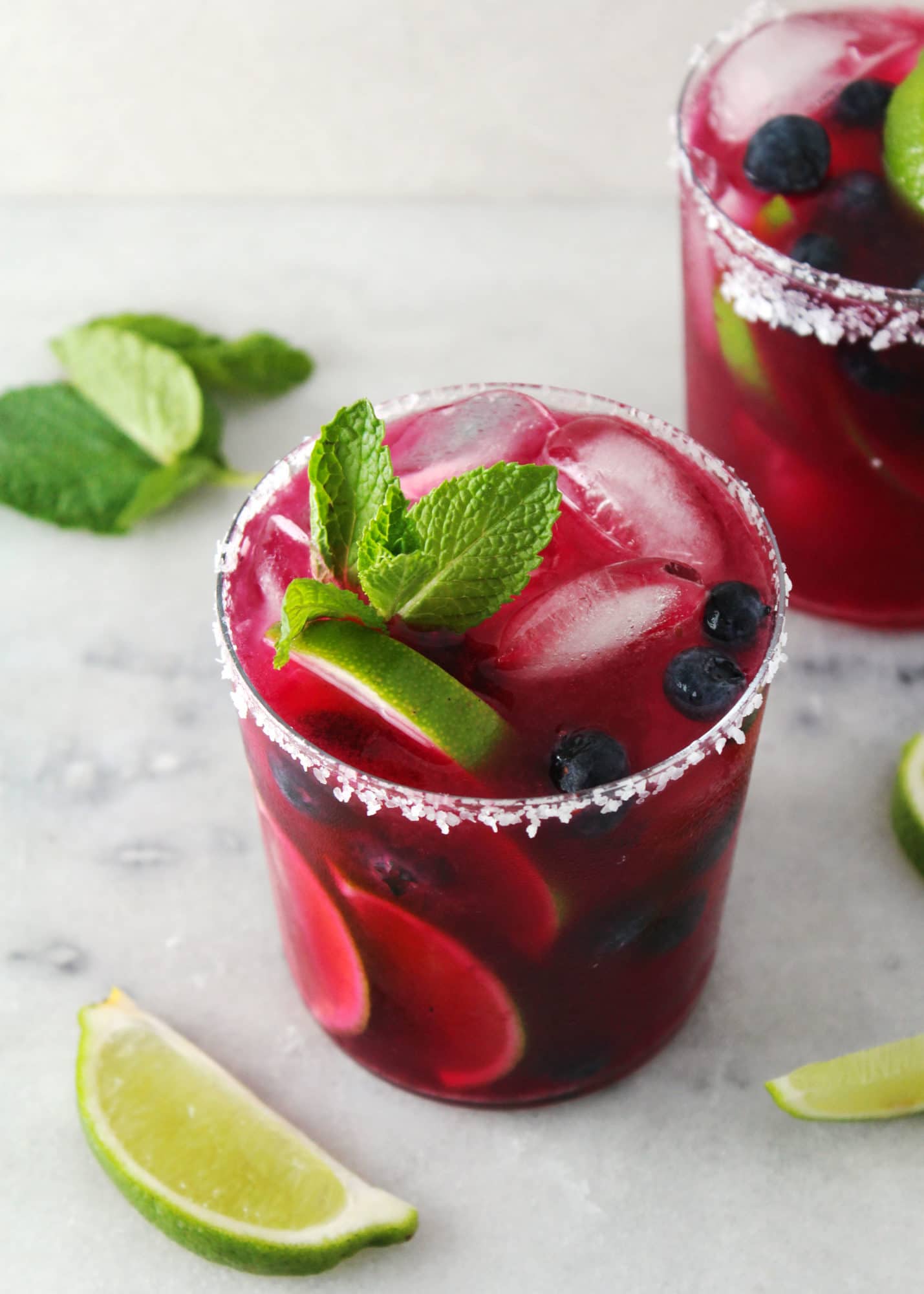Blueberry Mint Margarita