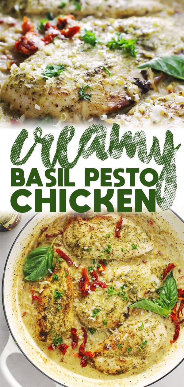 Creamy Basil Pesto Chicken