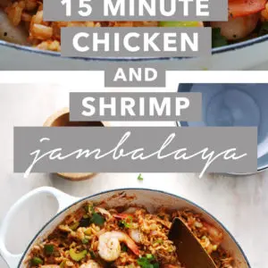 15 Minute Chicken and Shrimp Jambalaya