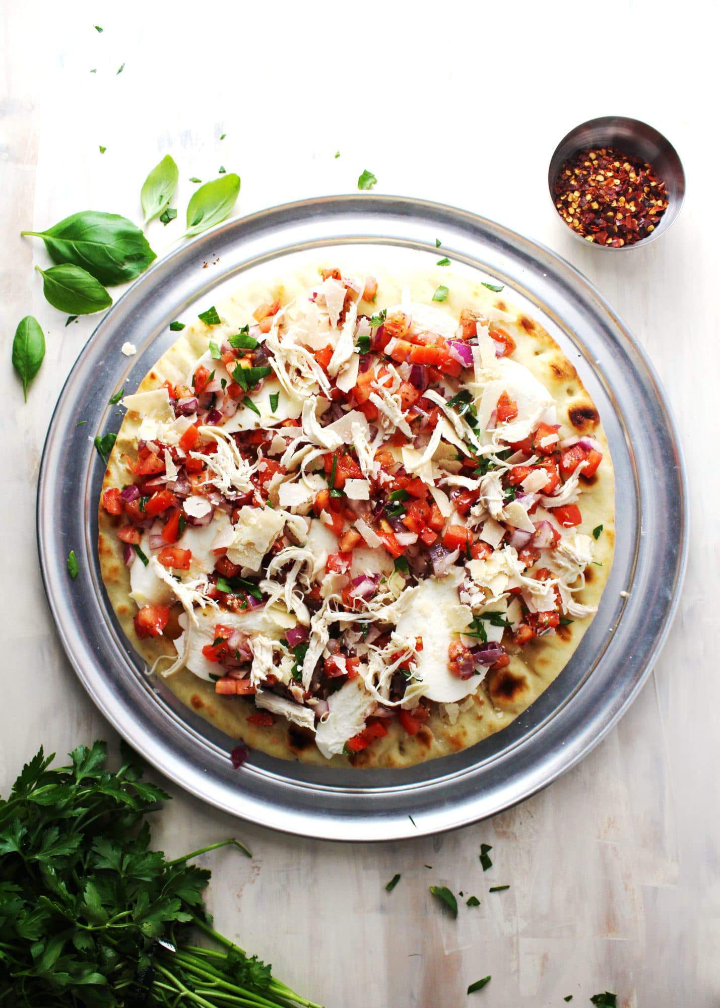 Bruschetta Chicken Pizza