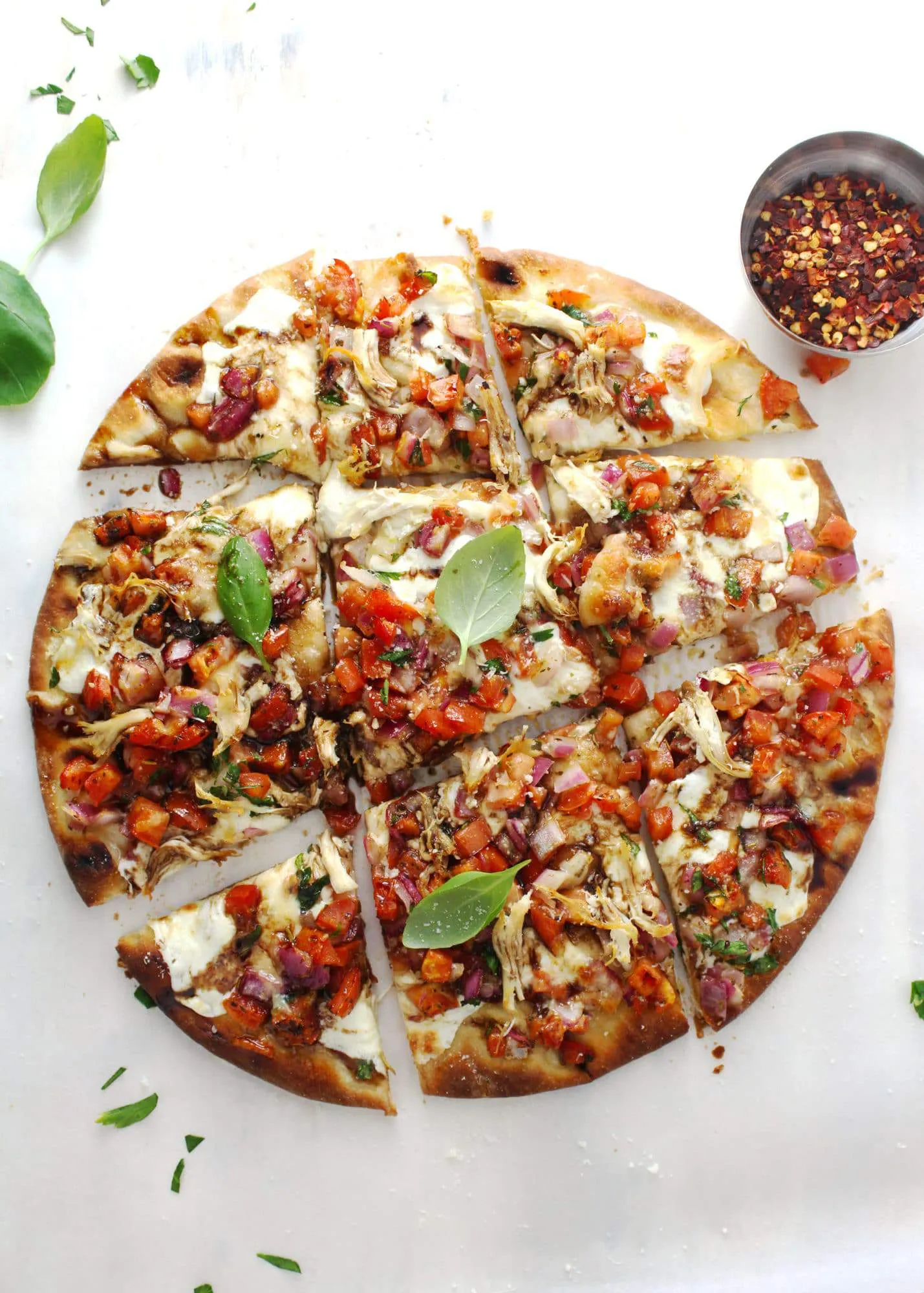 Bruschetta Chicken Pizza