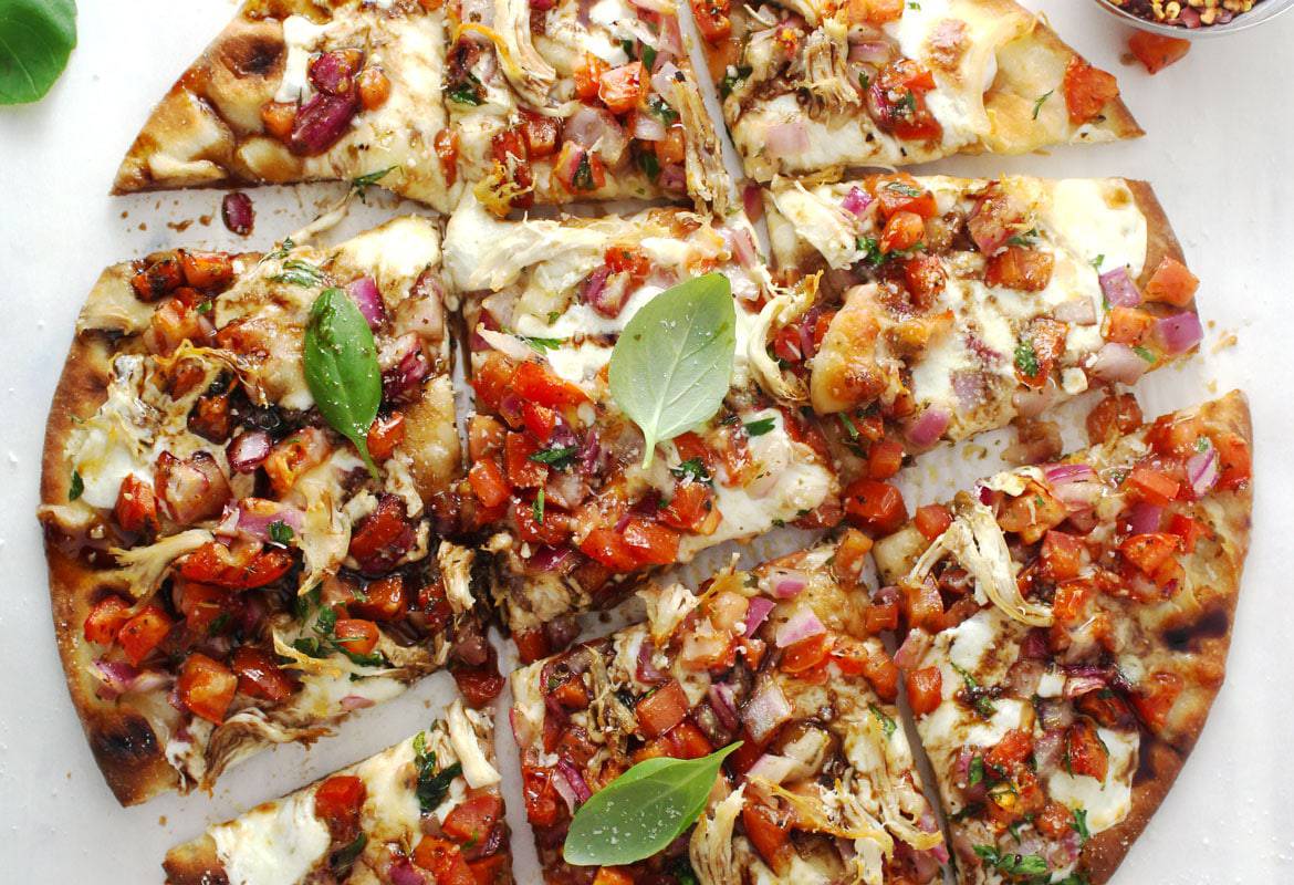 Bruschetta Chicken Pizza