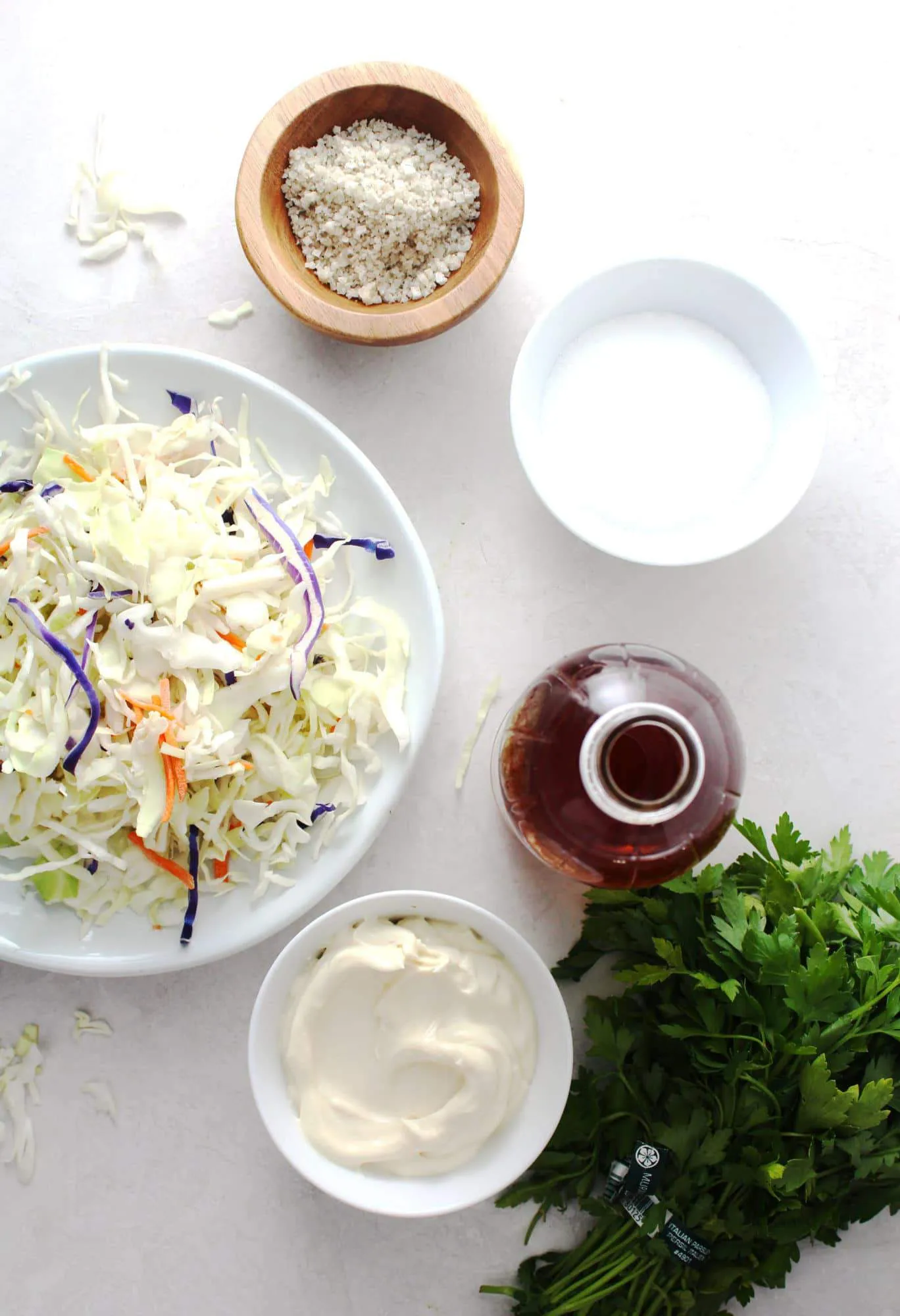 ingredients for sweet slaw