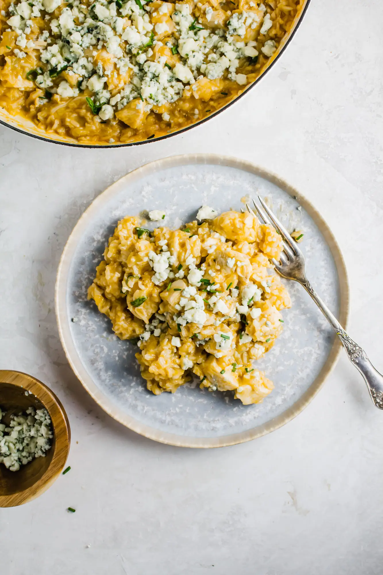 Buffalo Chicken and Rice Skillet