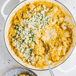 Buffalo Chicken and Rice Skillet