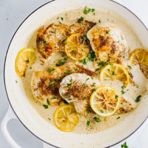 Easy Lemon Garlic Skillet Chicken