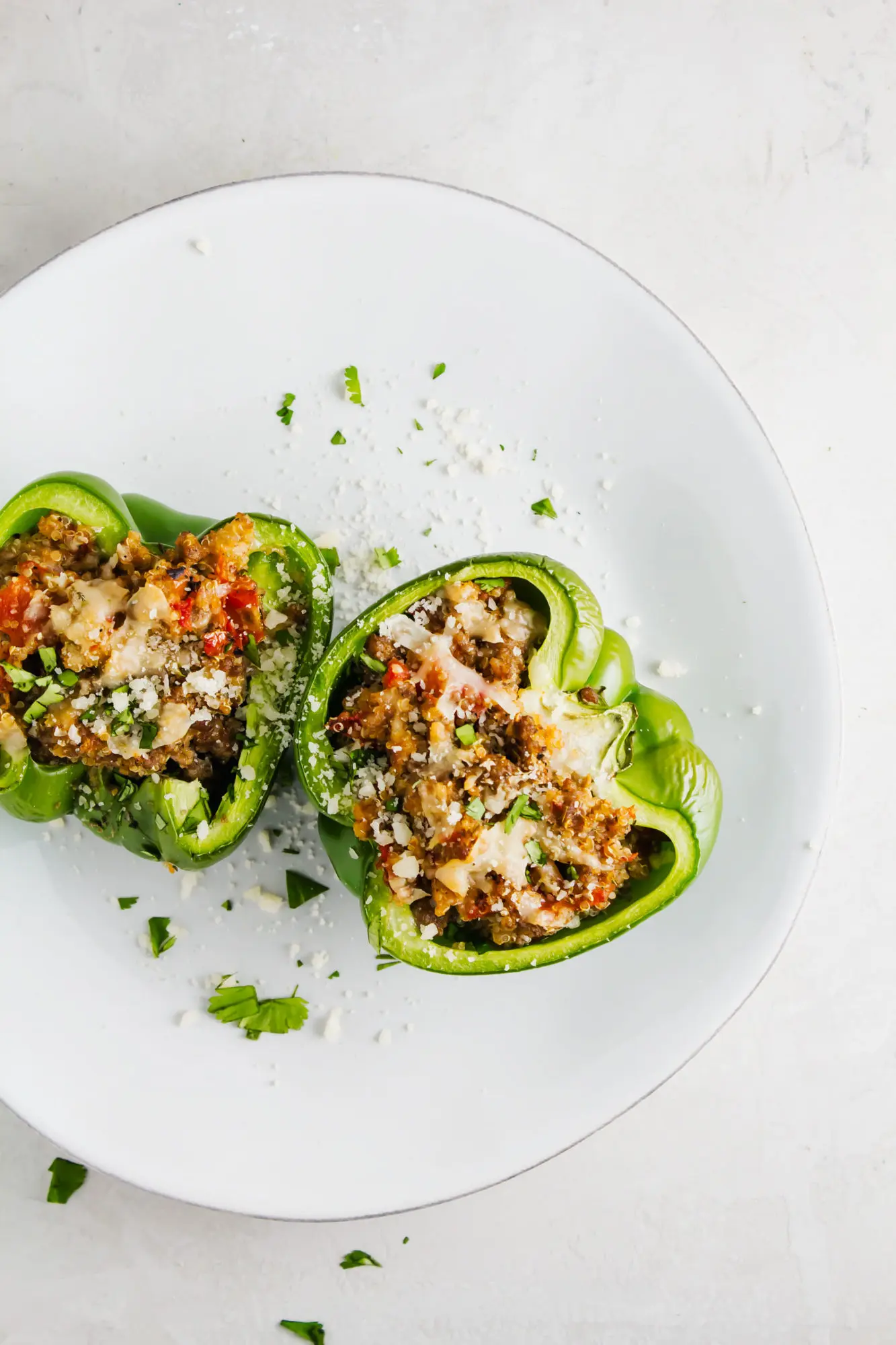 Sausage Quinoa Stuffed Peppers