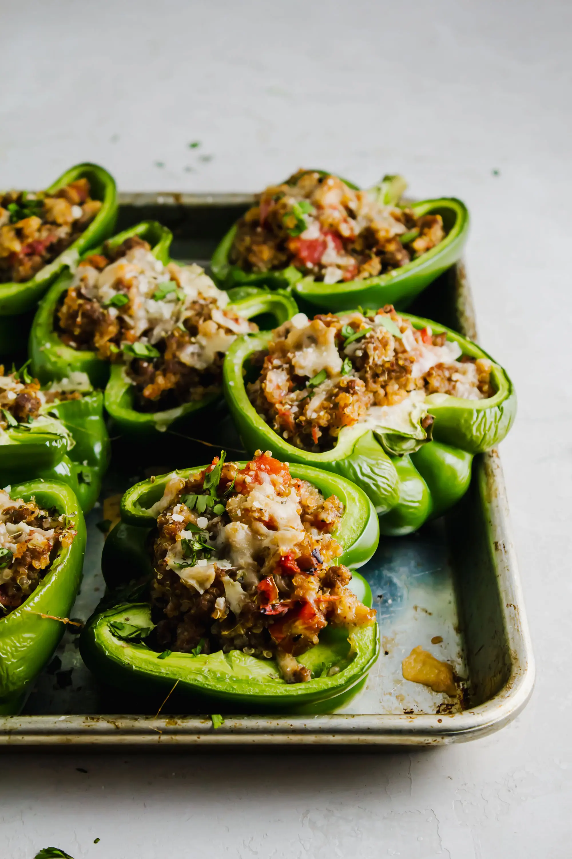 Sausage Quinoa Stuffed Peppers