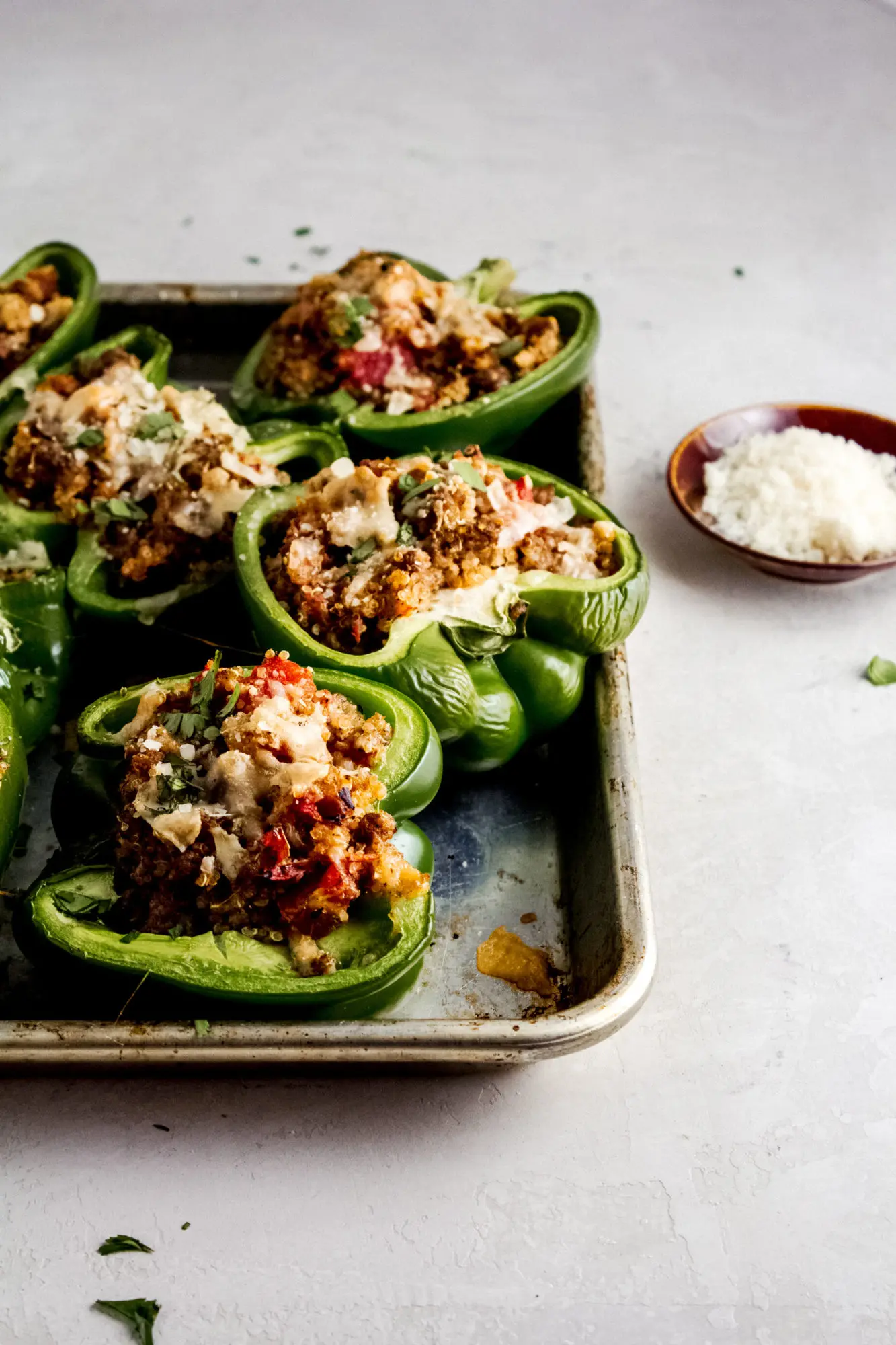 Sausage Quinoa Stuffed Peppers