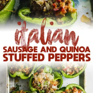 Sausage Quinoa Stuffed Peppers