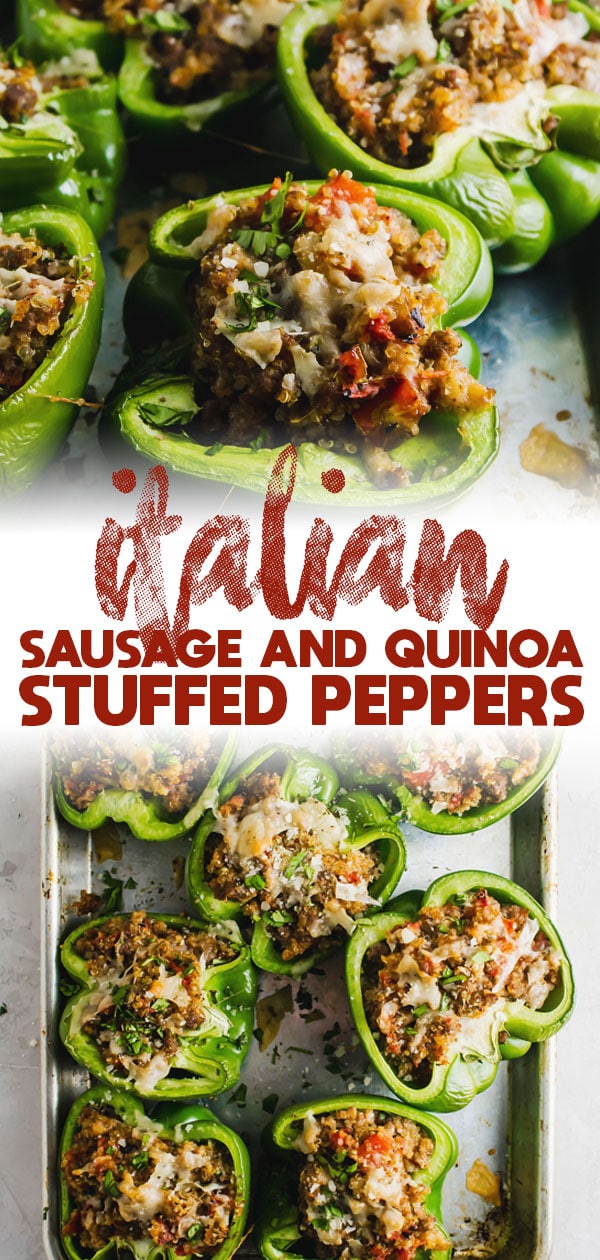 Sausage Quinoa Stuffed Peppers
