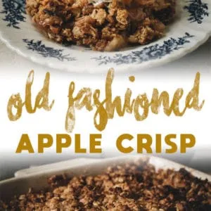 old fashioned apple crisp