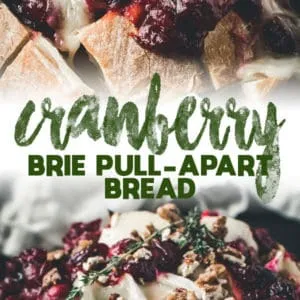 cranberry brie pull-apart bread long pin