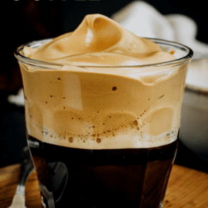 Pinterest Image for How to Make Beaten Coffee.