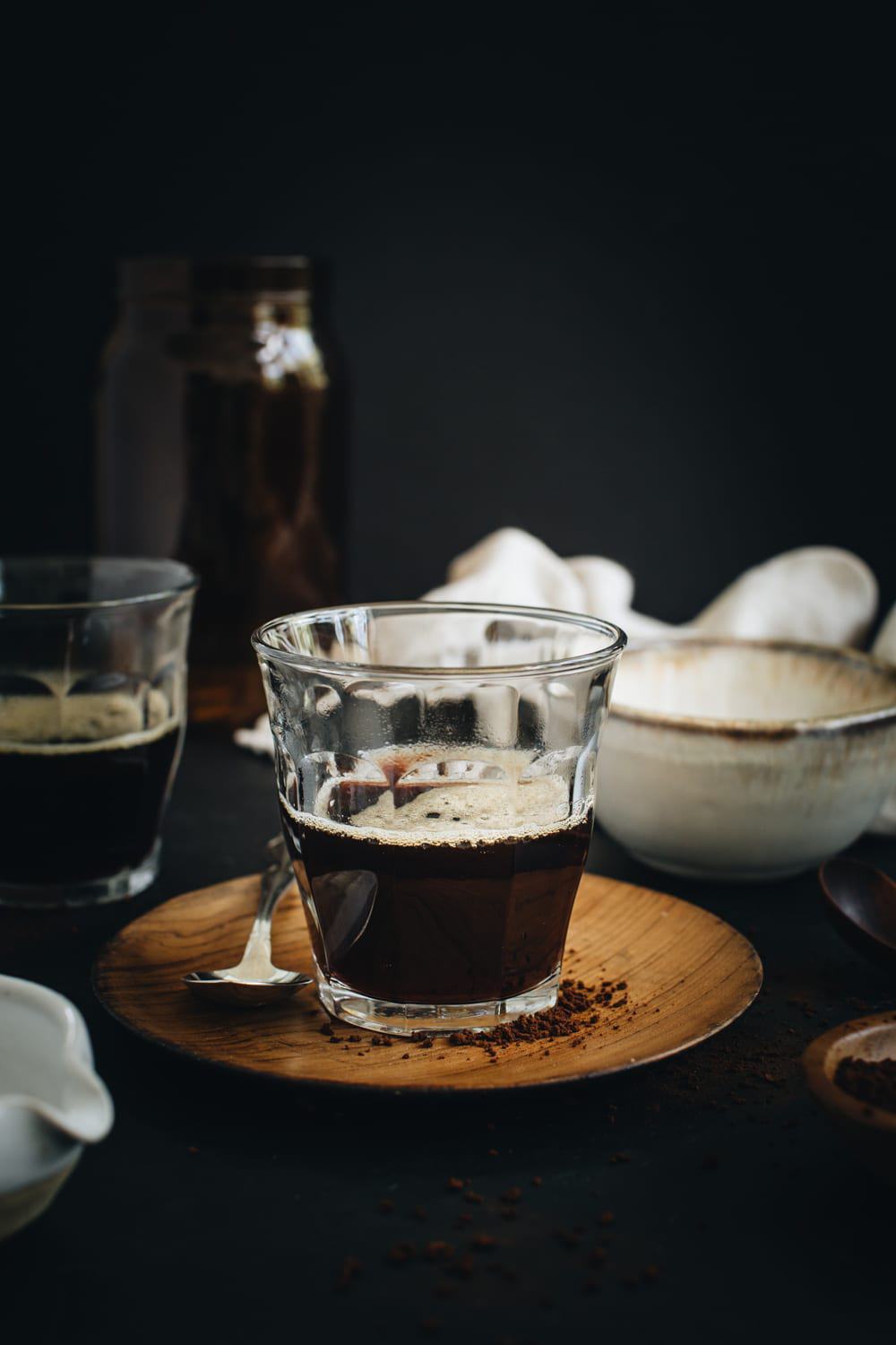 Espresso in a glass.
