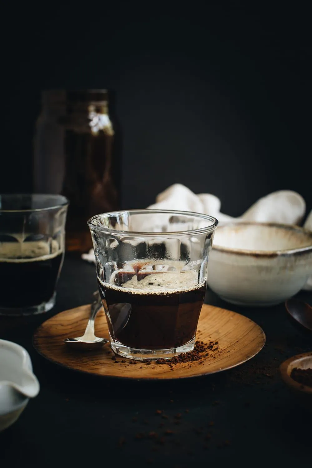 Espresso in a glass.