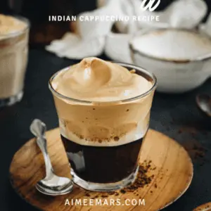 How to make Indian style coffee Pinterest image.