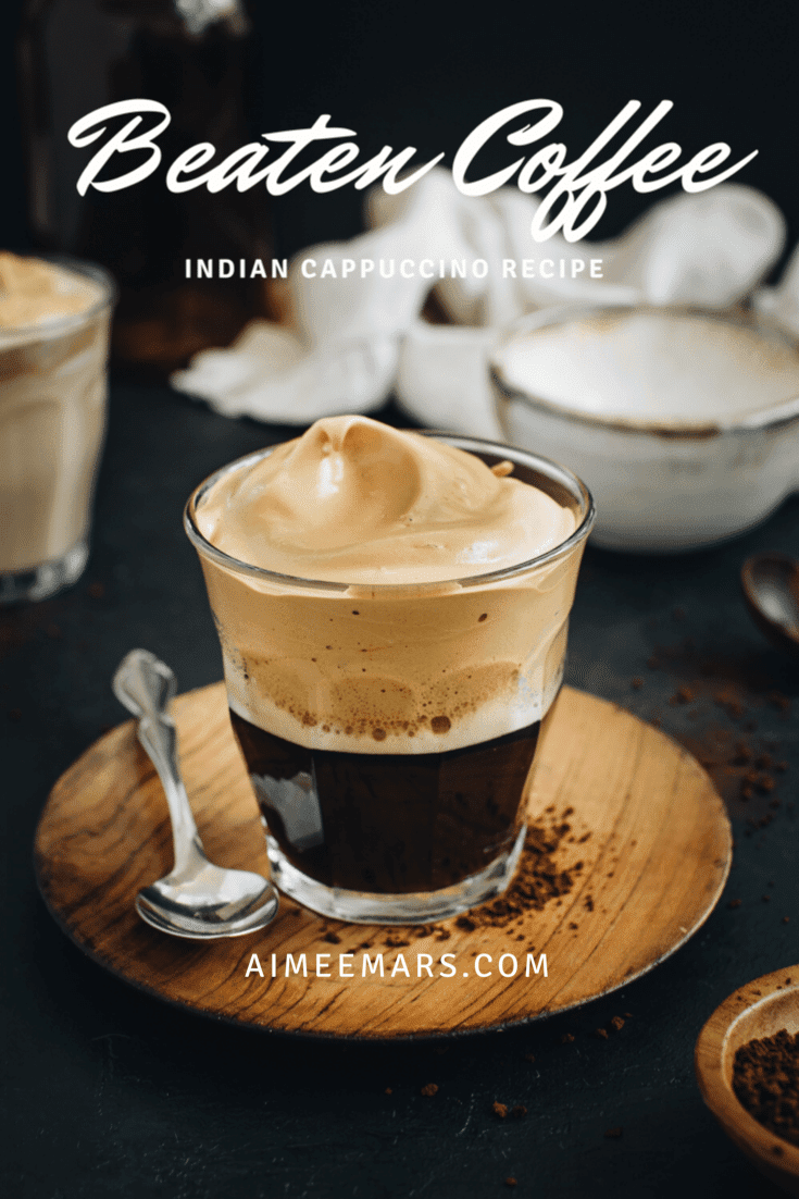 How to make Indian style coffee Pinterest image.
