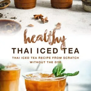 Thai tea double image with brown title.