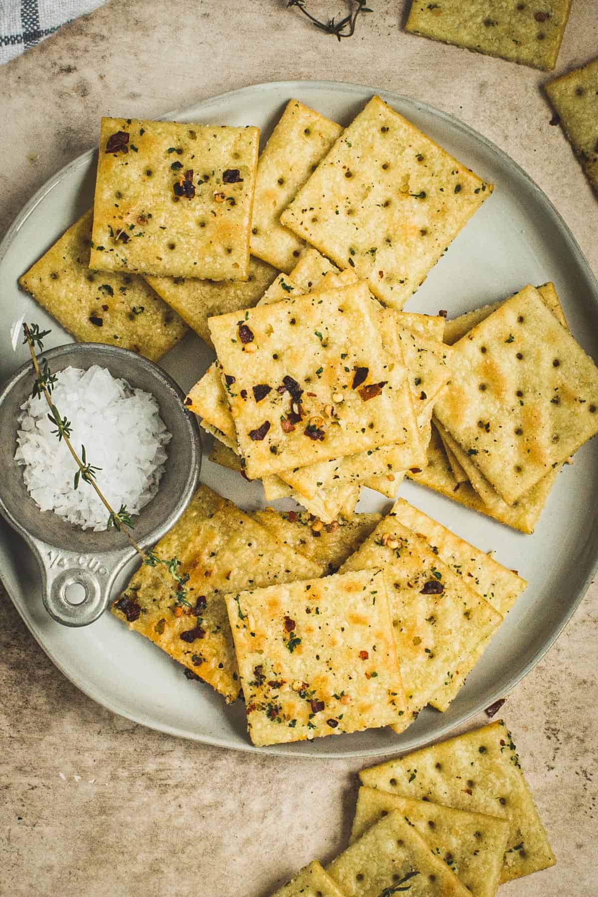 Alabama fire crackers spread on a plate.