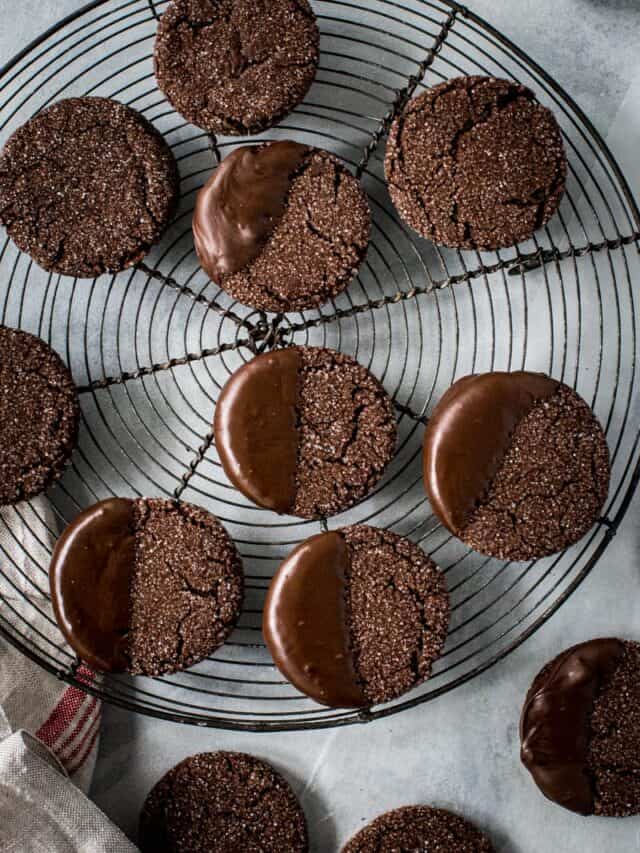 Chocolate Dipped Soft Ginger Cookies Story