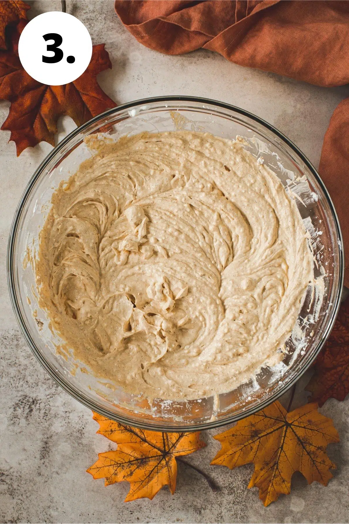 Pumpkin cheesecake dip process step 3.
