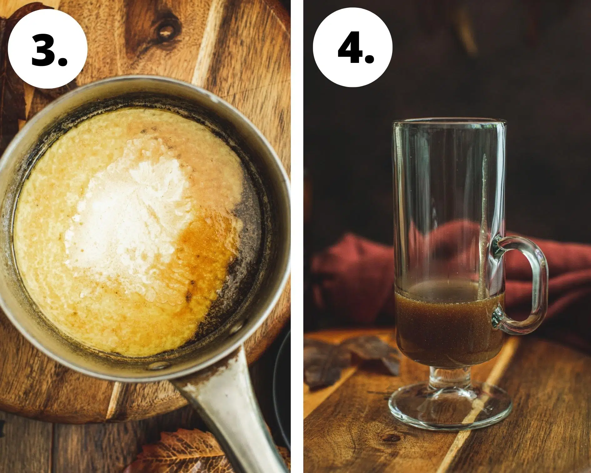 Harry Potter butterbeer process steps 3 and 4.