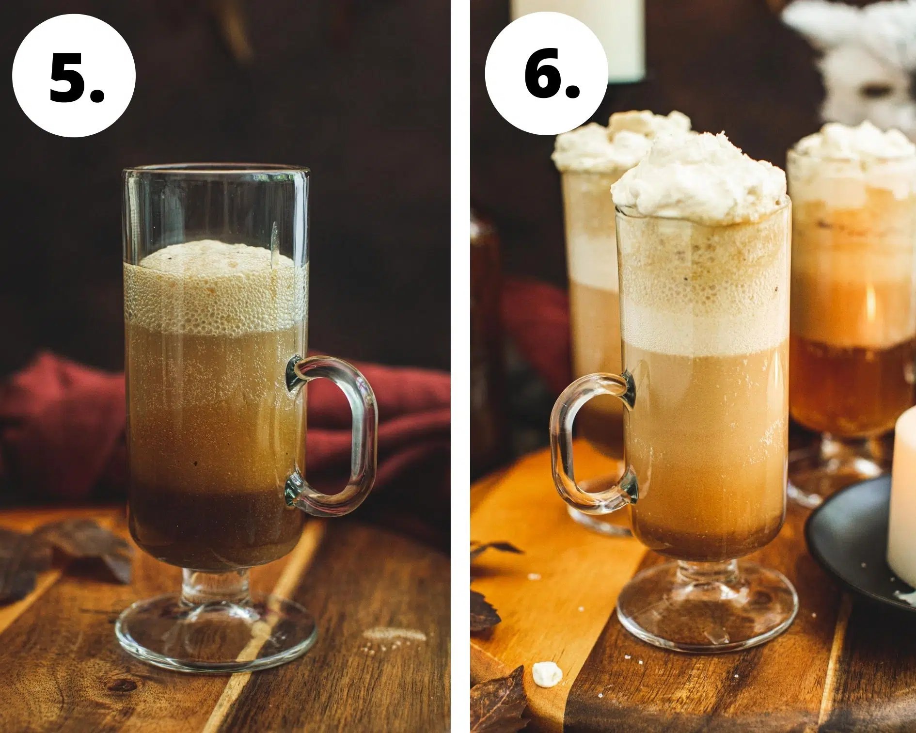 Harry Potter butterbeer process steps 5 and 6.