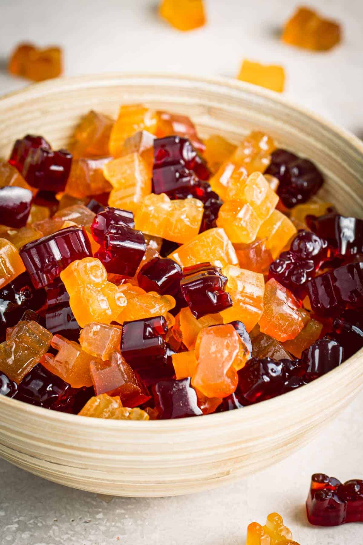 Fruit Juice Sweetened Gummy Bears Recipe