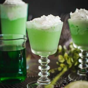 Harry Potter polyjuice potion in a glass.