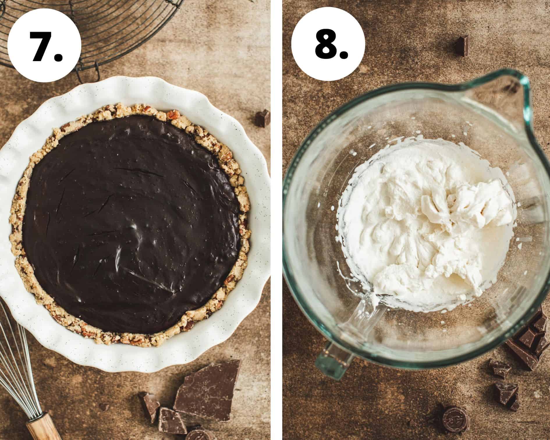 Arkansas possum pie process steps 7 and 8.