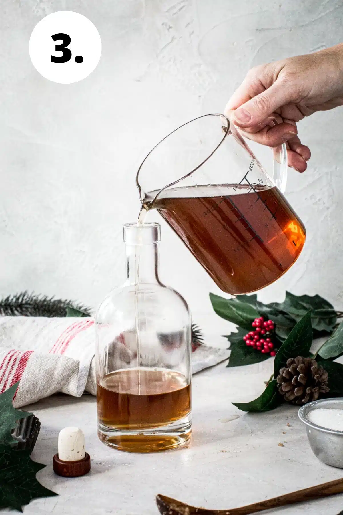 Recipe for amaretto process step 3.
