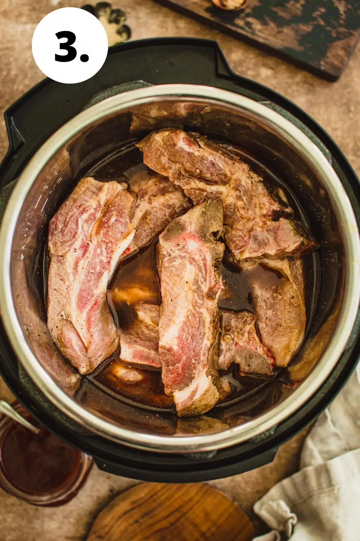 Country style pork ribs in the Instant Pot.