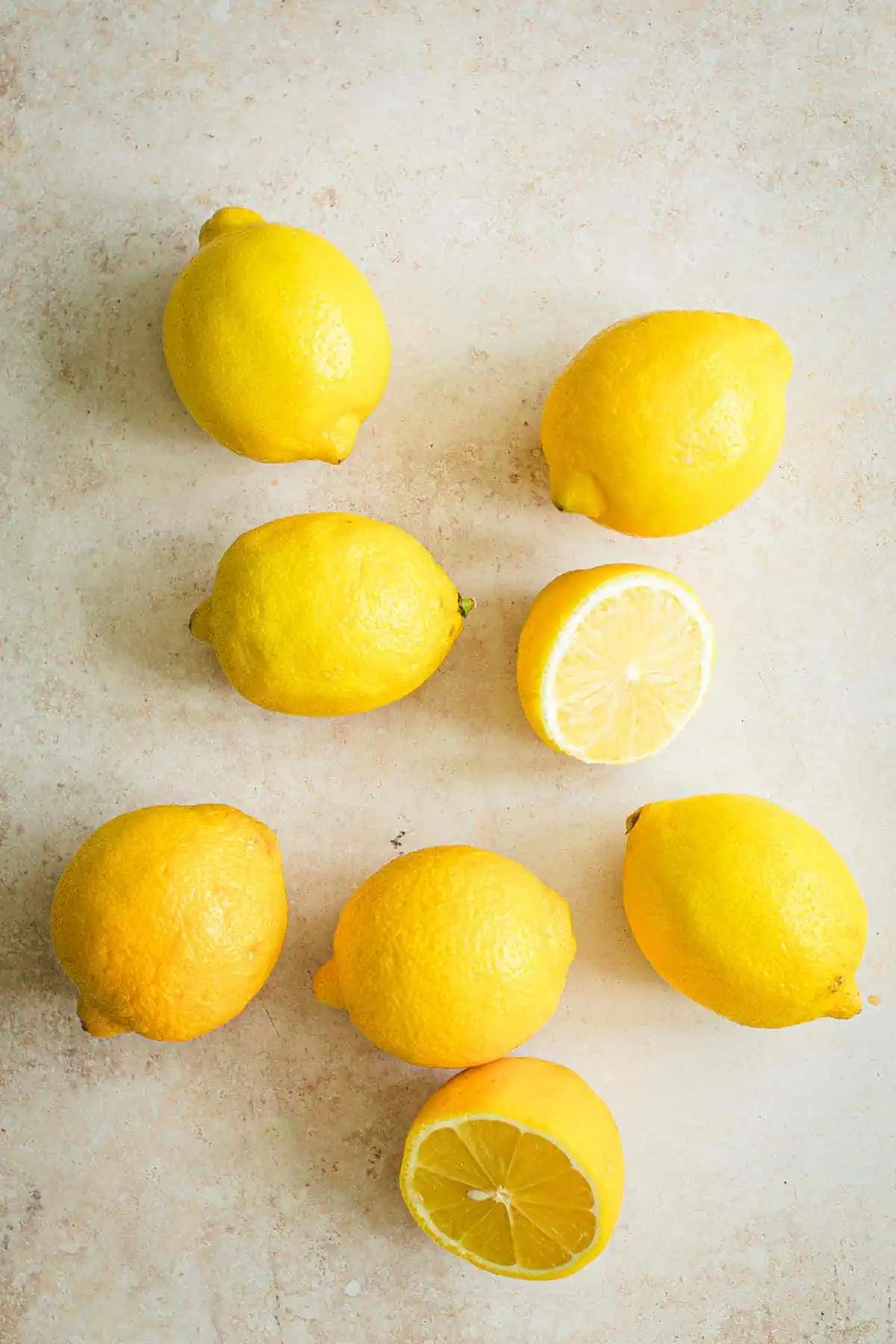 Lemons on a table.