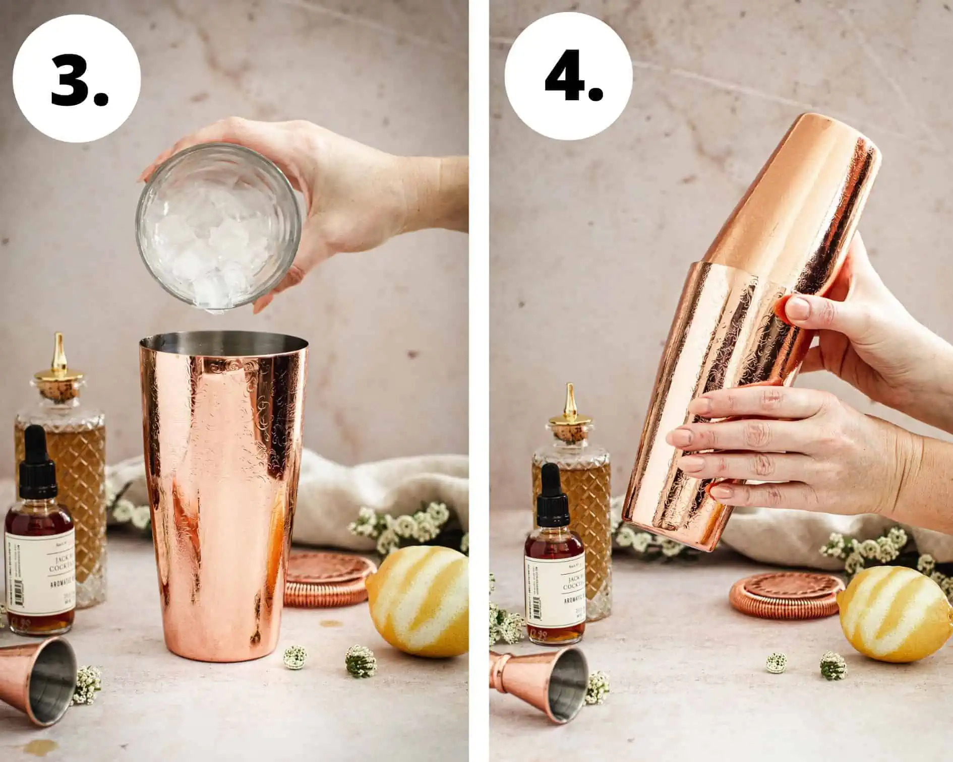 Aperol sour process steps 3 and 4.