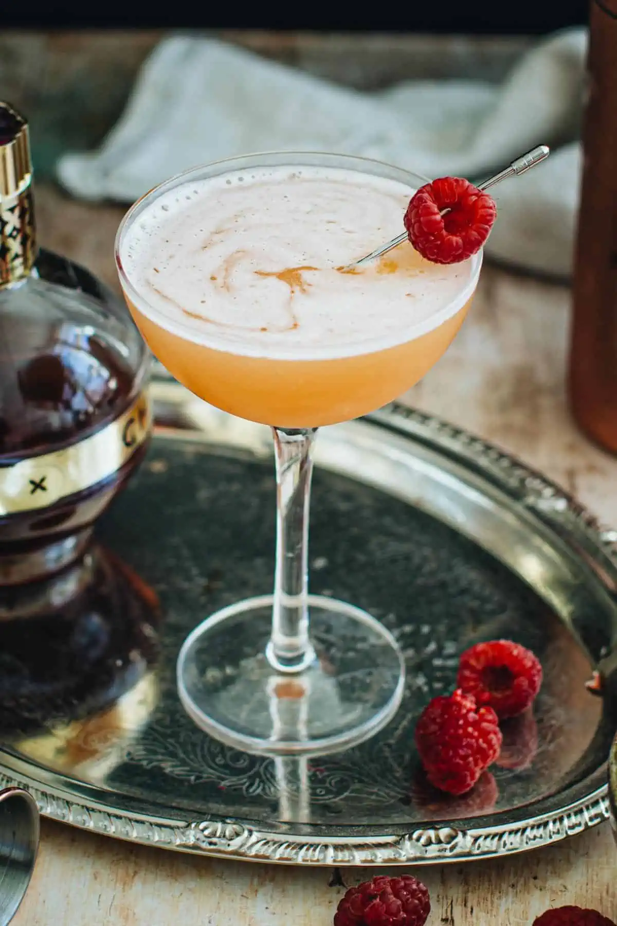 Classic French Martini in a coupe glass.