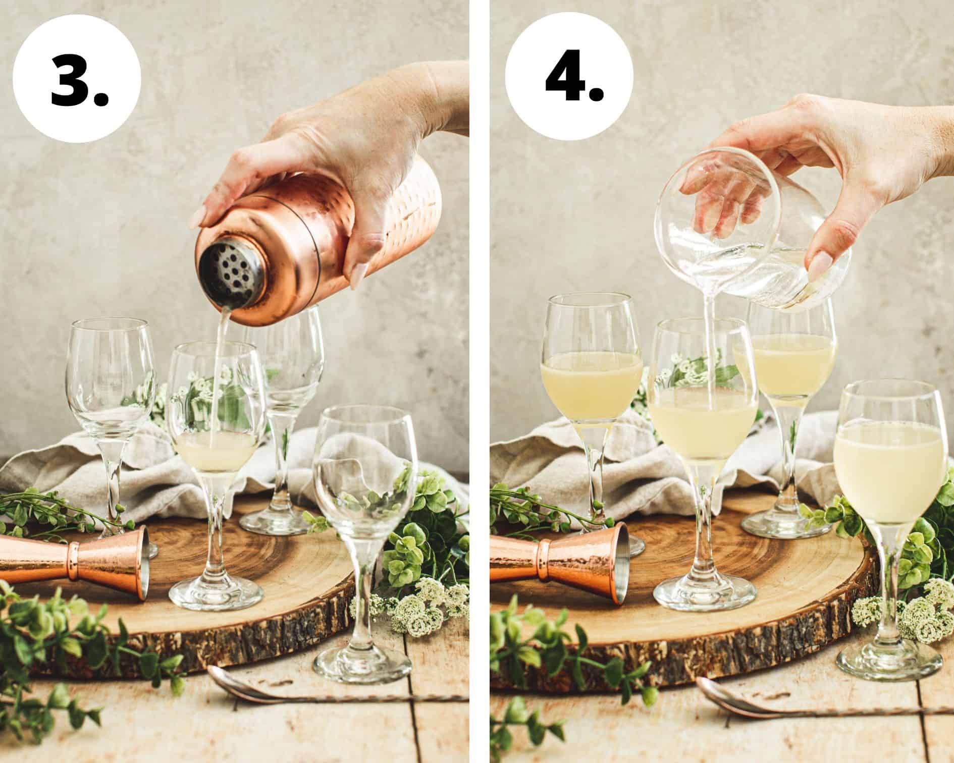 Jameson green tea shot process step 3 and 4.