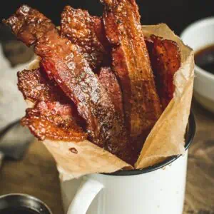 Million-dollar bacon wrapped in parchment.