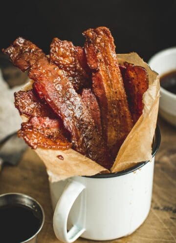 Million-dollar bacon wrapped in parchment.
