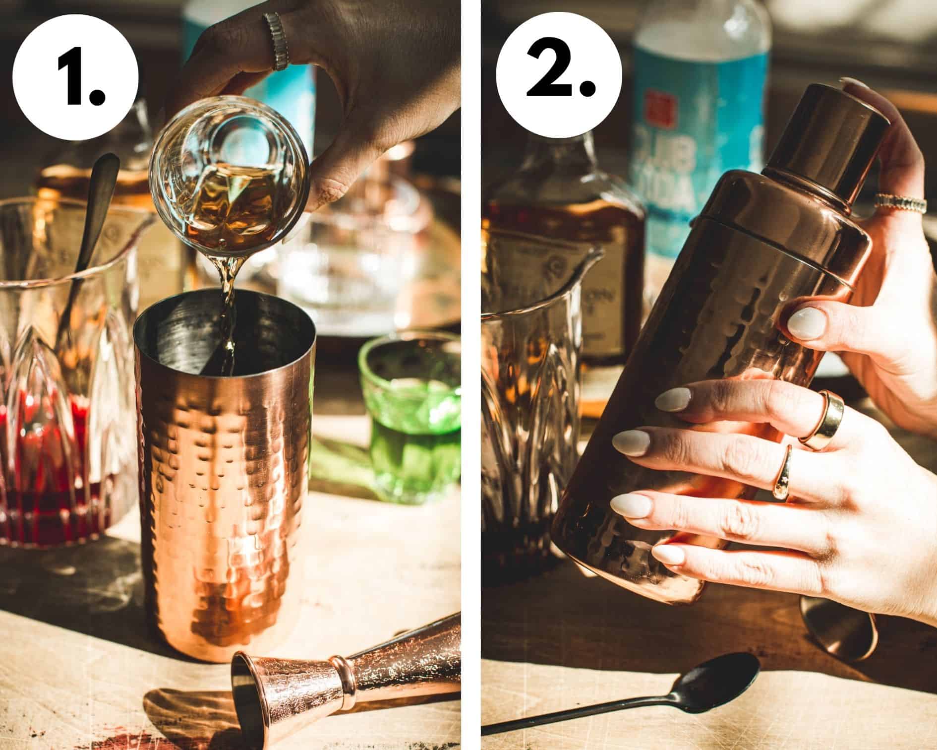 Washington apple shots steps 1 and 2.