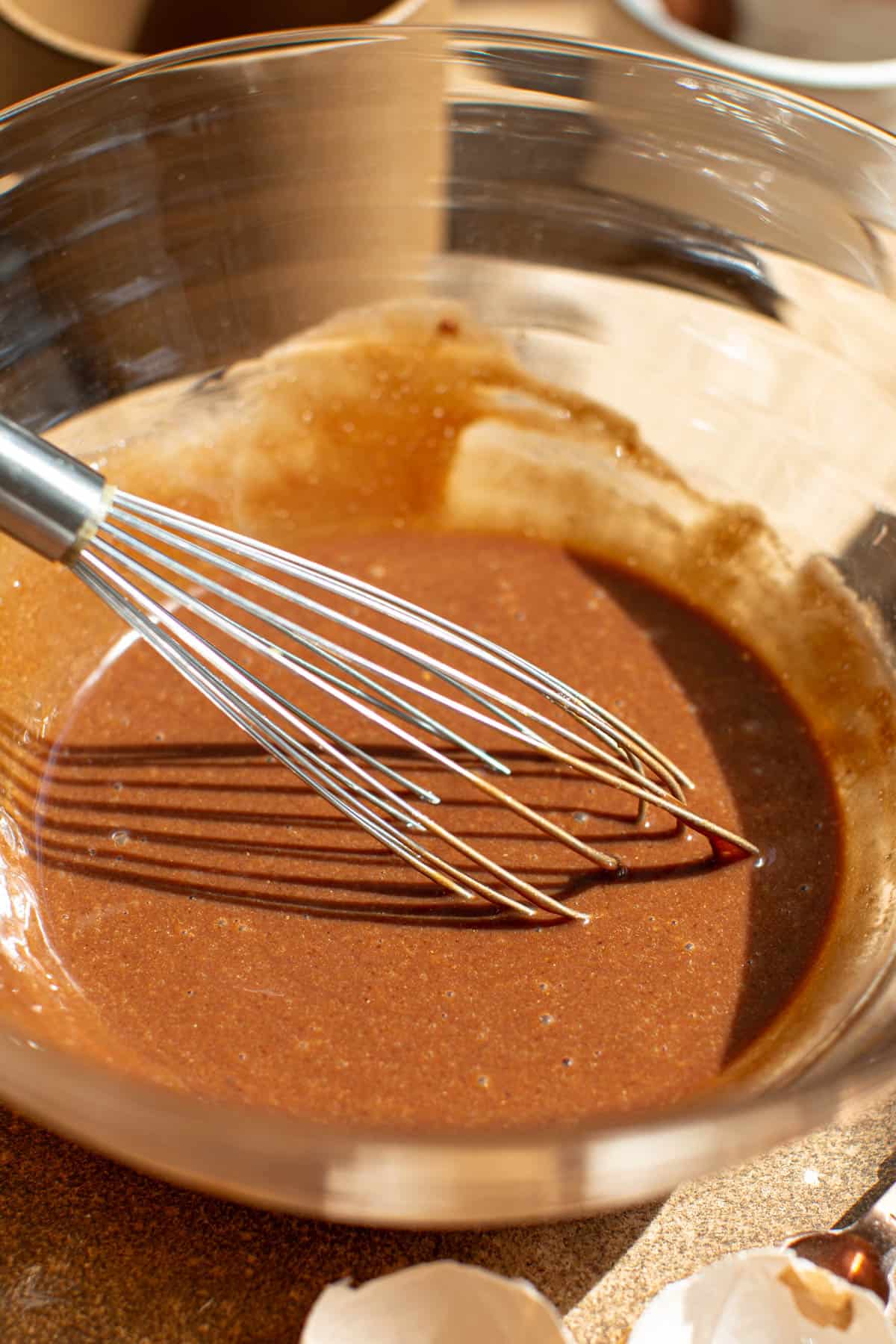 Fudgy Nutella mug cake step 2.