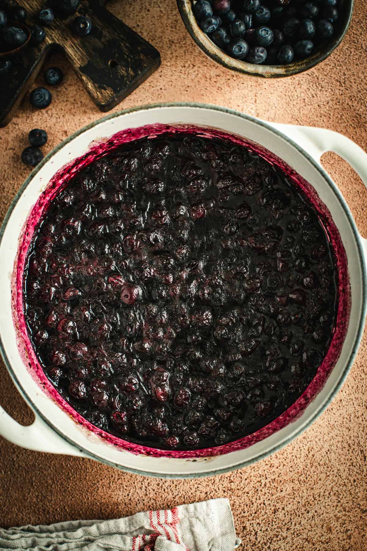 Blueberry bbq sauce process step 2.