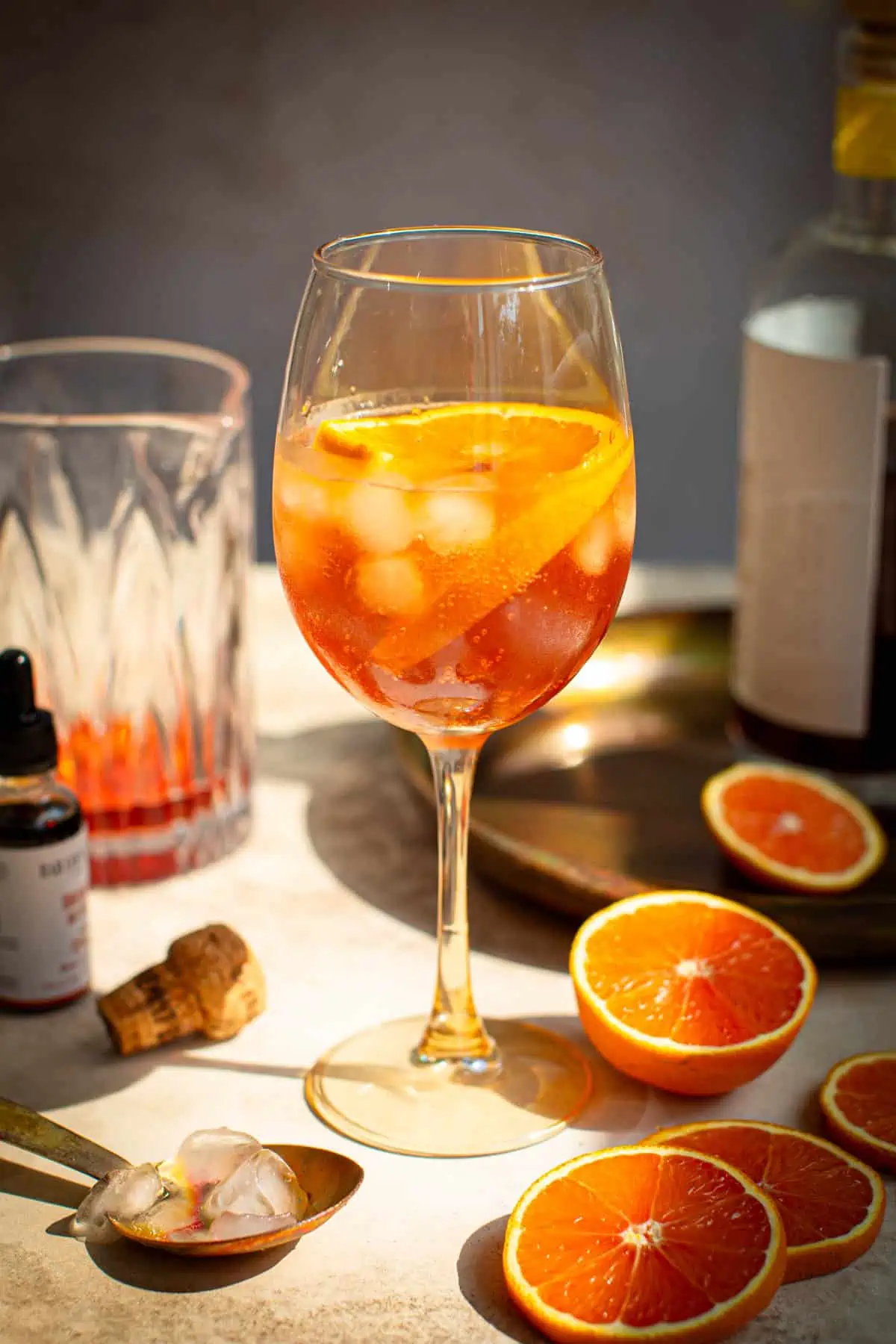 Non alcoholic Aperol spritz.