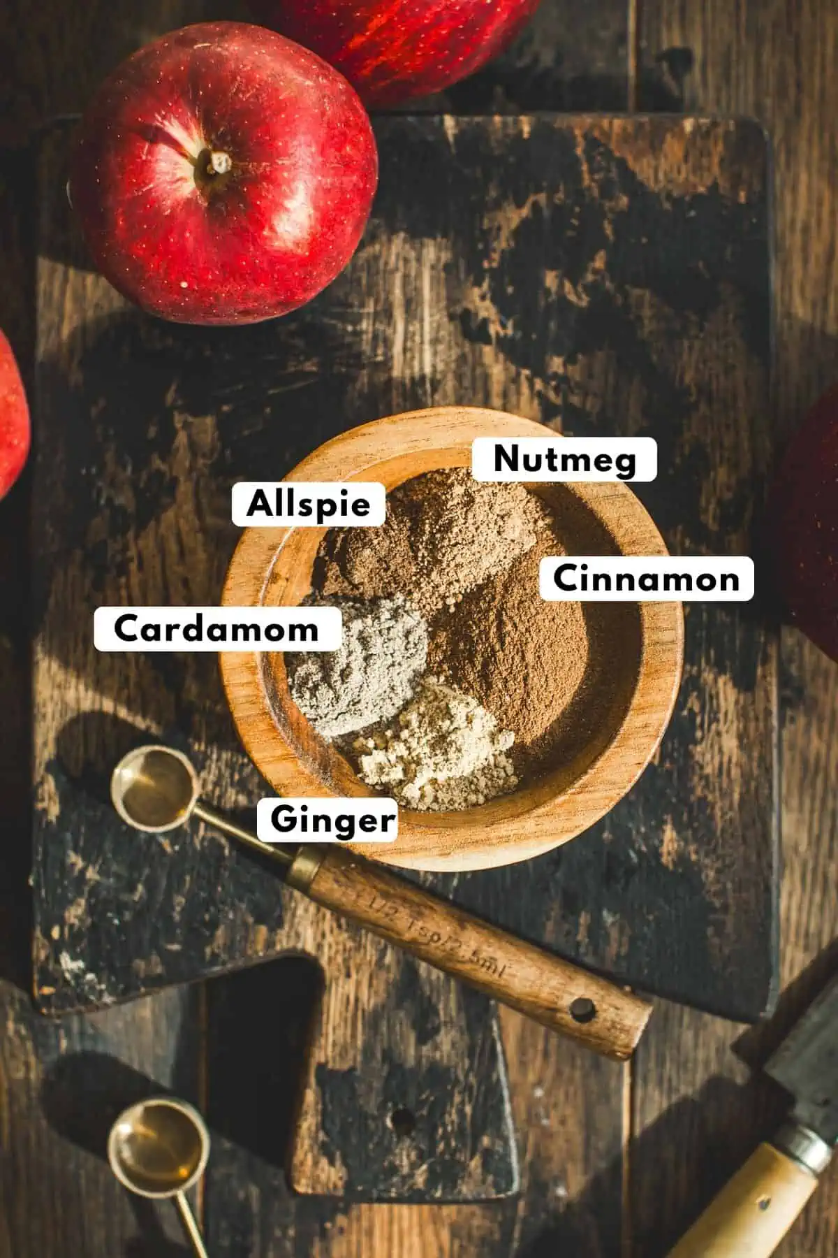 Apple pie spice ingredients.